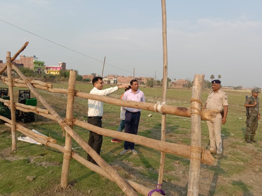 डीएम एसपी ने किया देव मेला क्षेत्र का संयुक्त निरीक्षण