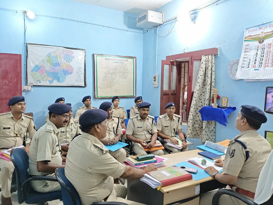 मासिक अपराध समीक्षा बैठक में दिए गए दिशा- निर्देश.