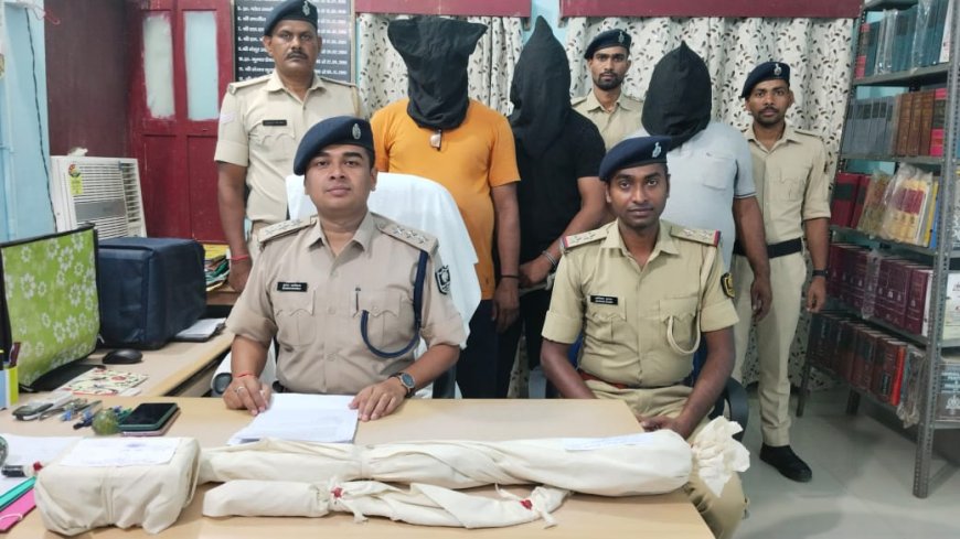 गोली मारकर घायल करने वाला तीन अभियुक्त को भेजा गया जेल.