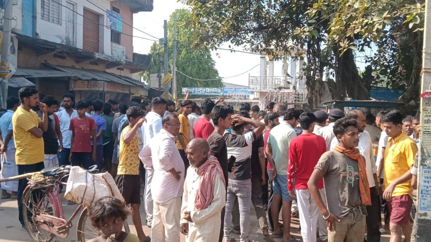 मैकेनिक की हत्या,सड़क जाम, कोहराम